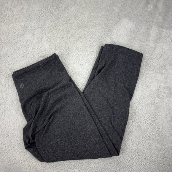 Lululemon Cropped Grey Leggings Women’s Size 4 - Picture 3 of 9